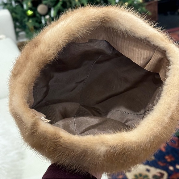 Mint Canadian Pastel Mink Fur Hat Cap Women Woman - Picture 11 of 12